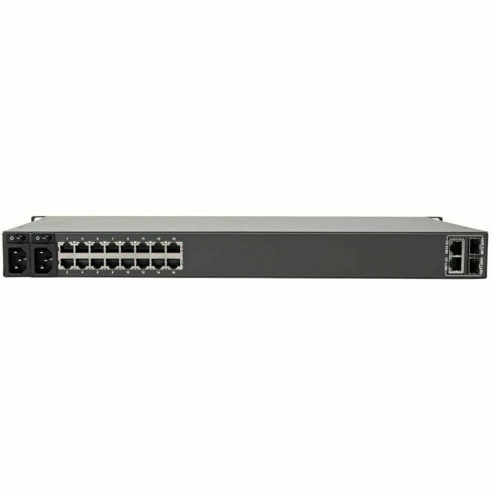 Eaton Tripp Lite Series 16-Port Console Server, USB Ports (2) - 4G LTE, Dual GbE NIC, 16Gb Flash, SD Card, Wi-Fi, Desktop/1U Rack, TAA