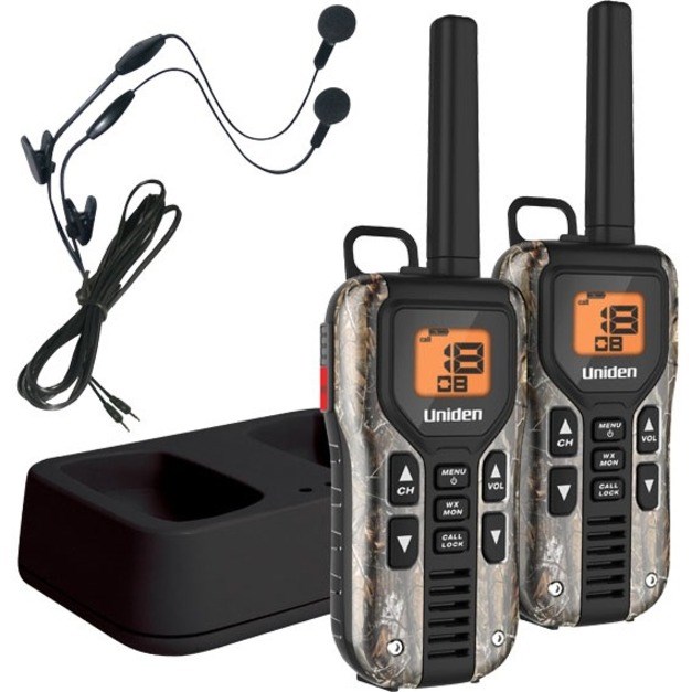 Uniden GMR4088-2CKHS Camo Two Way Radios with Charger and Headsets
