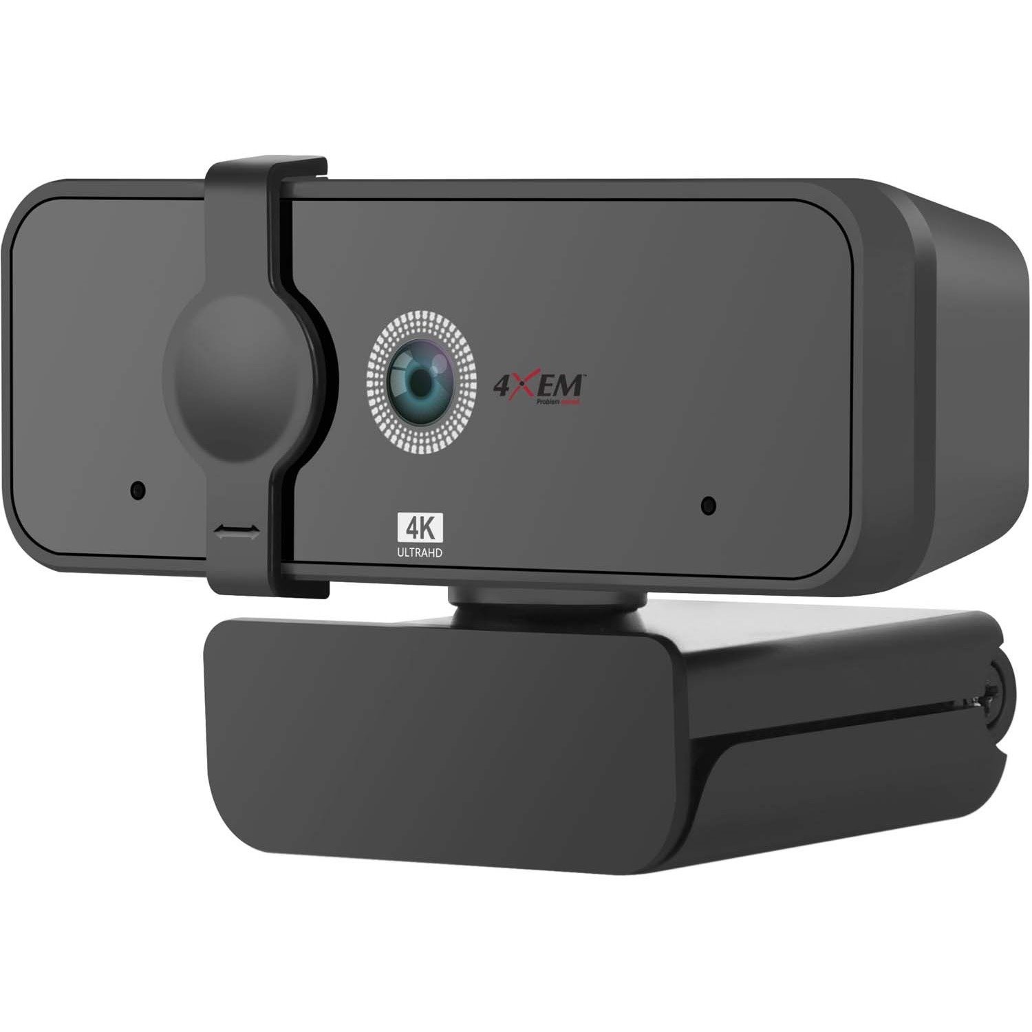 4XEM Webcam - 8 Megapixel - 30 fps - Black - USB 2.0 Type A