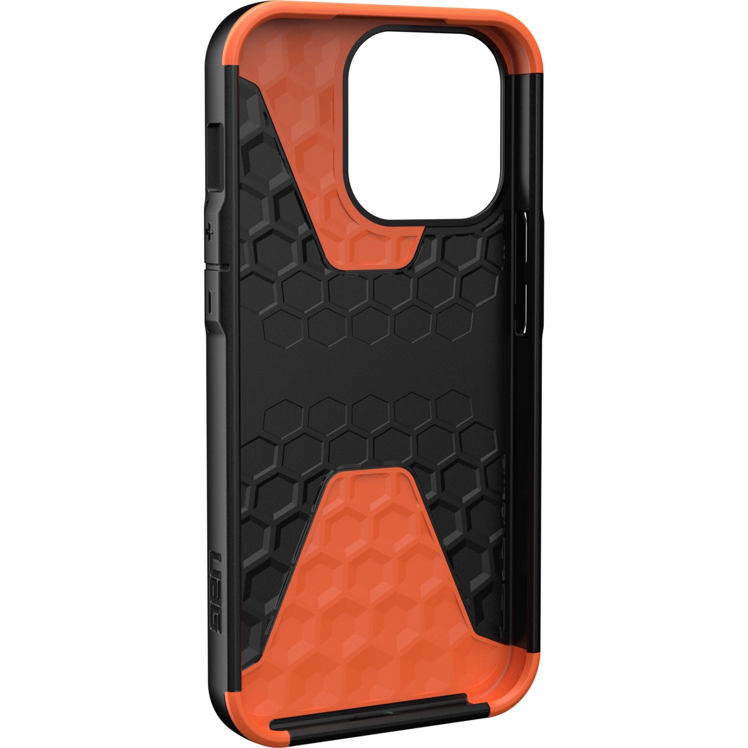 Urban Armor Gear Civilian Rugged Case for Apple iPhone 13 Pro Smartphone - Hexagon pattern - Black