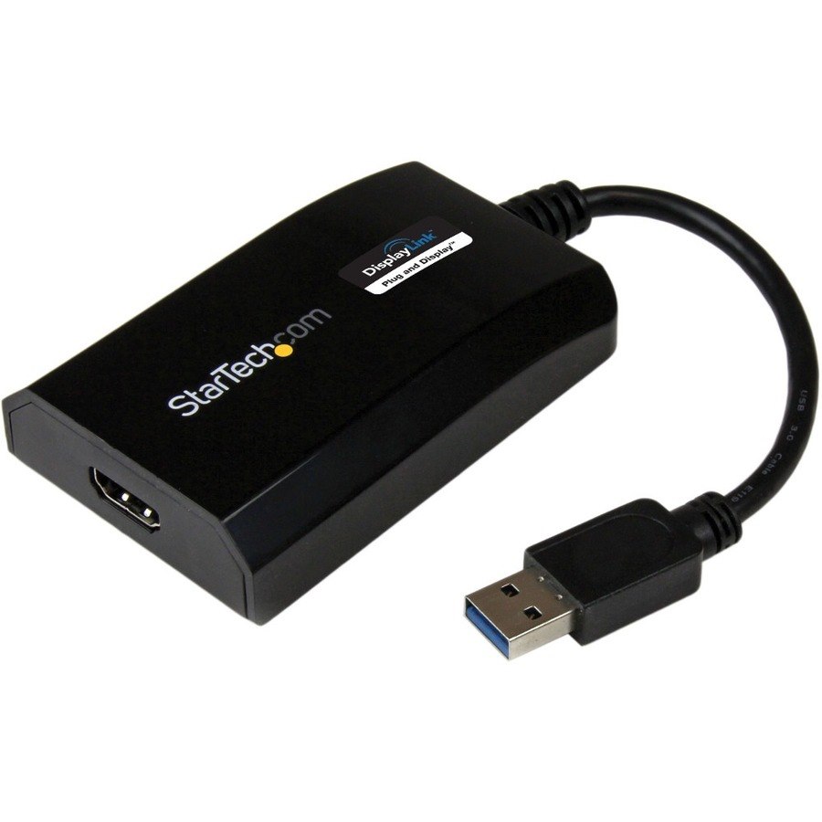 StarTech.com USB 3.0 to HDMI Adapter, DisplayLink Certified, 1920x1200, USB-A to HDMI Display Adapter, External Graphics Card for Mac/PC