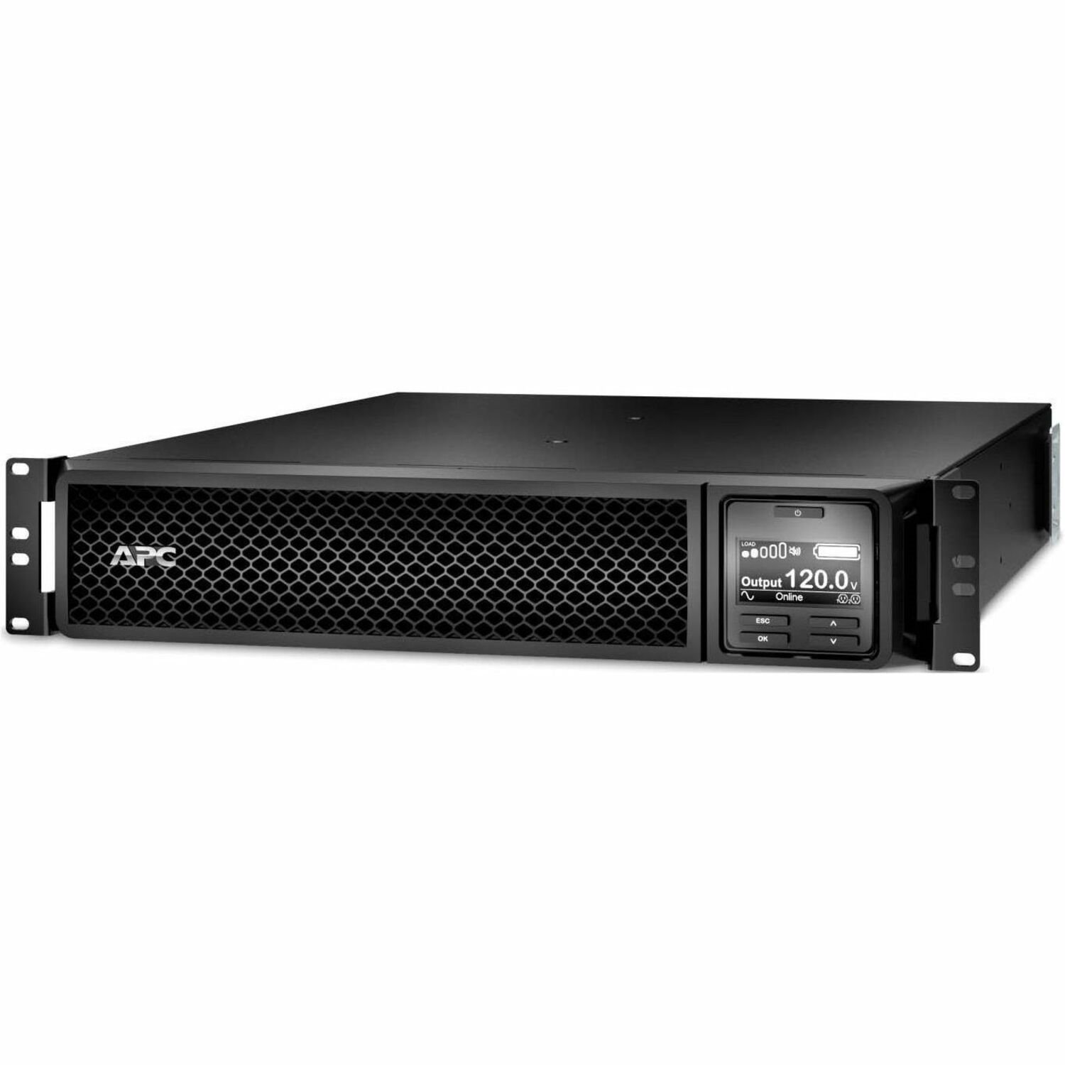 APC Smart-UPS On-Line, 1500VA, Rackmount 2U, 120V, 6x NEMA 5-15R outlets, Network Card, Extended runtime, W/ rail kit [TAA]
