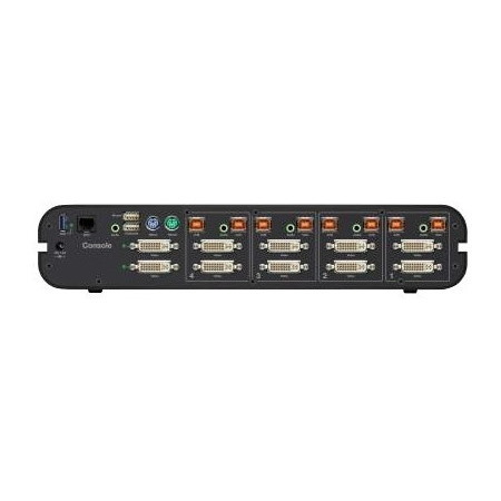 Belkin Advanced Secure Dual-Head DVI-I KVM Switch; 4-Port Plus