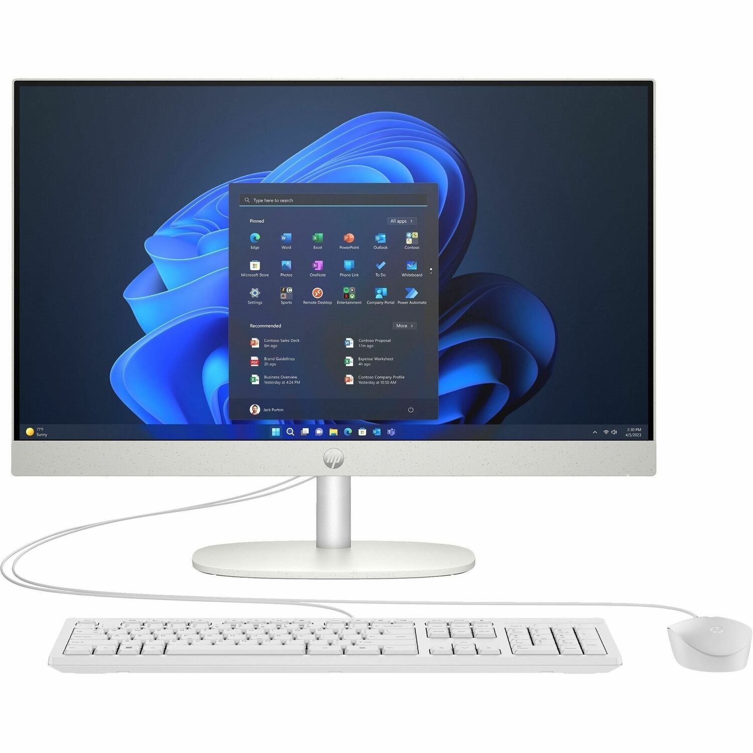 HP ProOne 240 G10 All-in-One Computer - Intel Core i7 13th Gen i7-1355U - 16 GB - 512 GB SSD - 23.8" Full HD - Desktop - Iron Grey