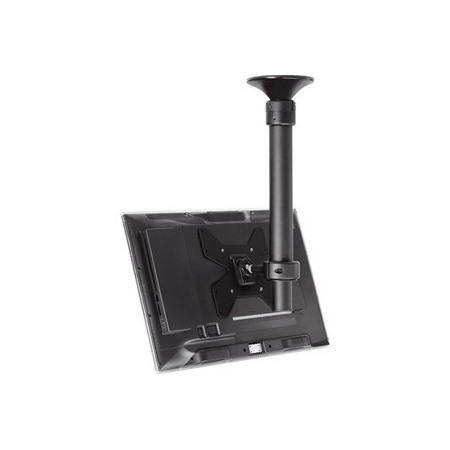 Atdec ceiling mount for medium display, short pole - Loads up to 55lb - Black - VESA 200x200