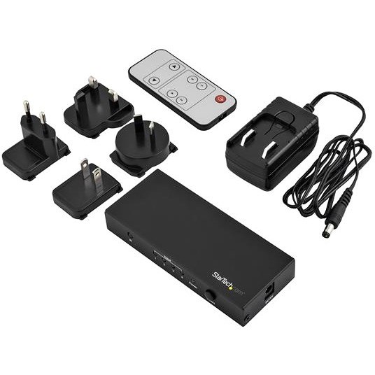 StarTech.com 4 Port HDMI Switch - 4K 60Hz - Supports HDCP - IR - HDMI Selector - HDMI Multiport Video Switcher - HDMI Switcher