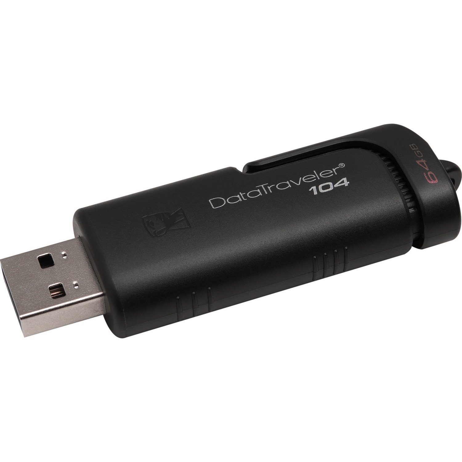 Kingston 64GB DataTraveler 104 DT104 USB 2.0 Flash Drive