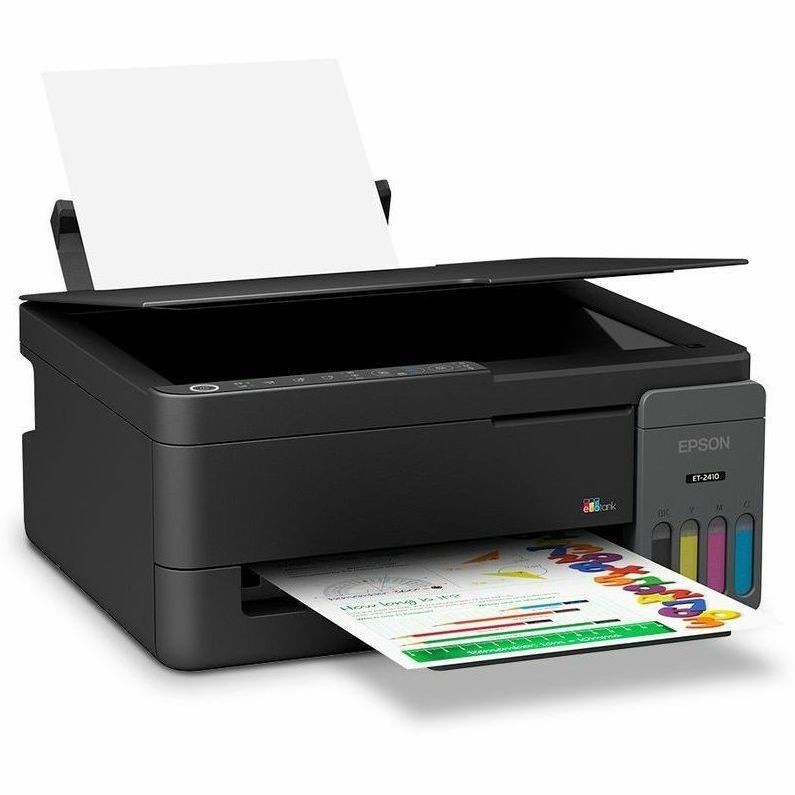 Epson ET-2410 Wired & Wireless EcoTank Inkjet Multifunction Printer - Color