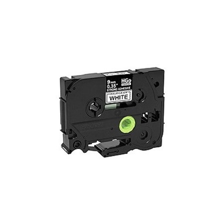 Brother HGES2215PK Black on White Extra-Strength Adhesive Label Tape