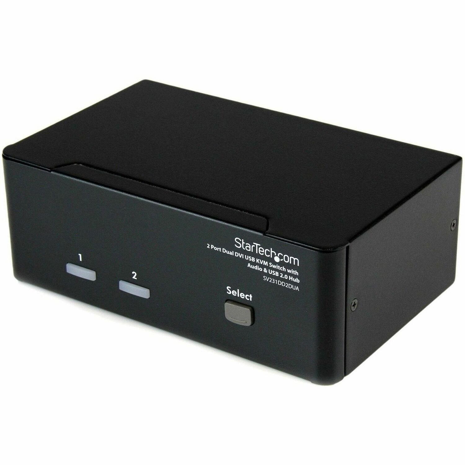StarTech.com 2 Port DVI USB KVM Switch mit Audio und USB 2.0 Hub