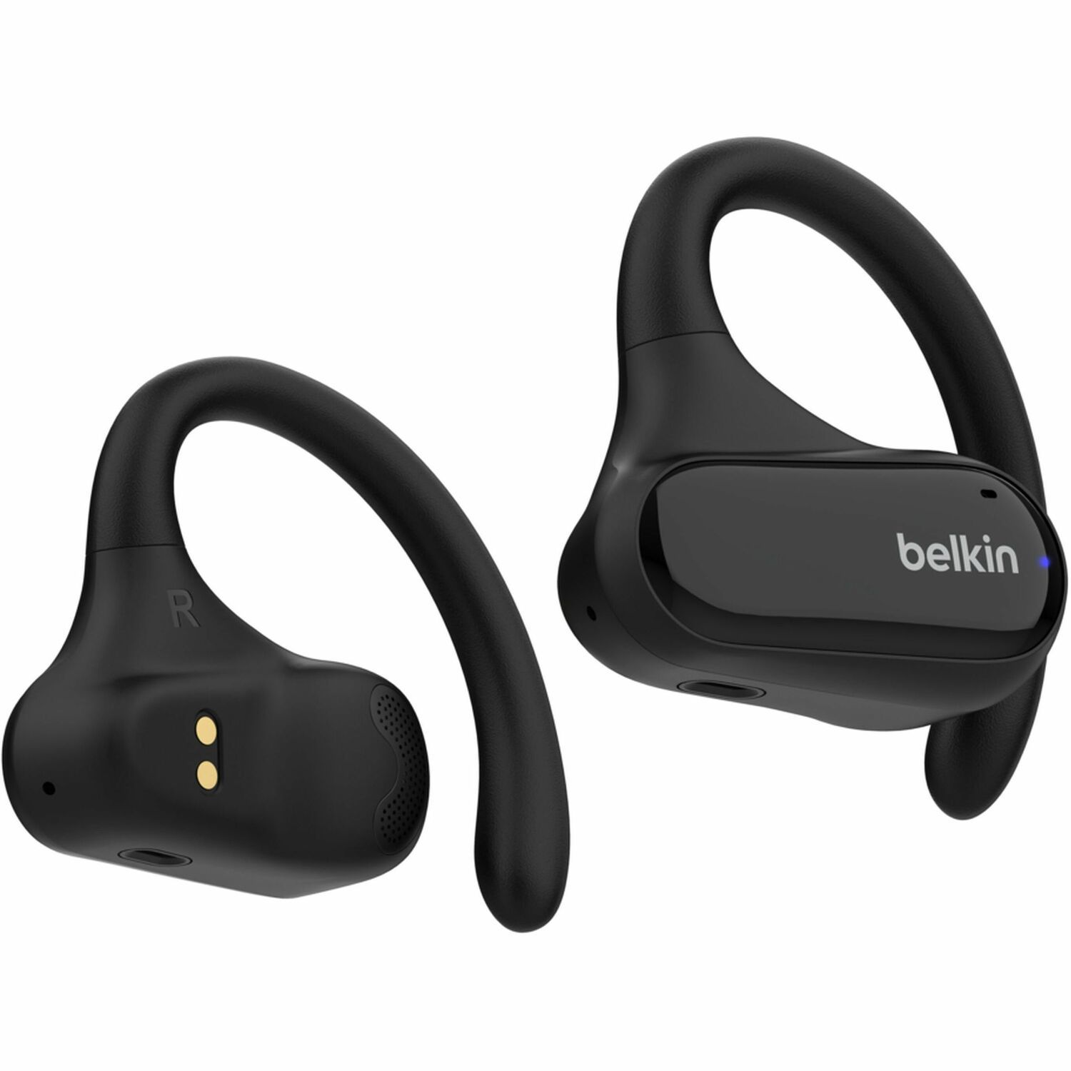 Belkin SoundForm ClearFit True Wireless Over-the-ear, Open-ear, Earbud Stereo Earset - Black