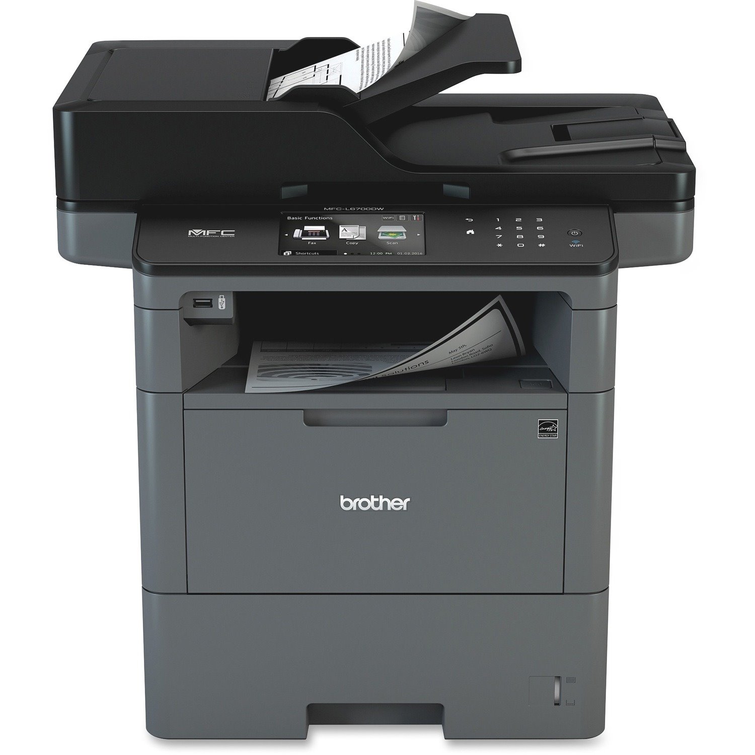 Brother MFC-L6700DW Wireless Laser Multifunction Printer - Monochrome