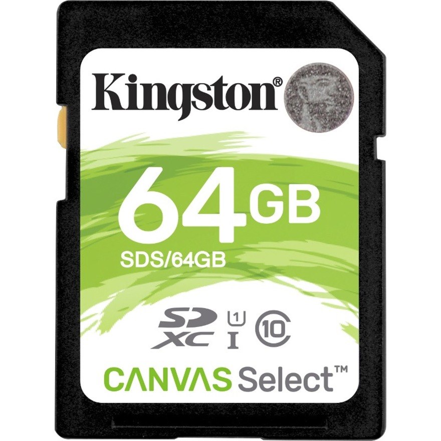 Kingston Canvas Select 64 GB Class 10/UHS-I (U1) SDXC