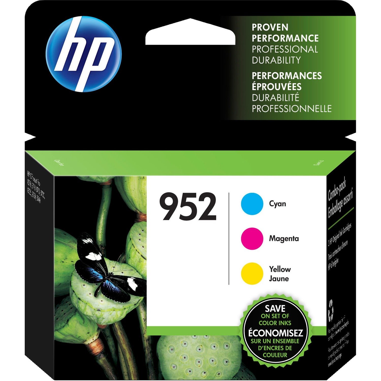 HPI SOURCING - NEW 952 Original Standard Yield Inkjet Ink Cartridge - Blister Pack - Cyan, Yellow, Magenta - 3.0 / Pack
