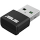 Asus USB-AX55 Nano IEEE 802.11ax Dual Band Wi-Fi Adapter for Computer, Notebook