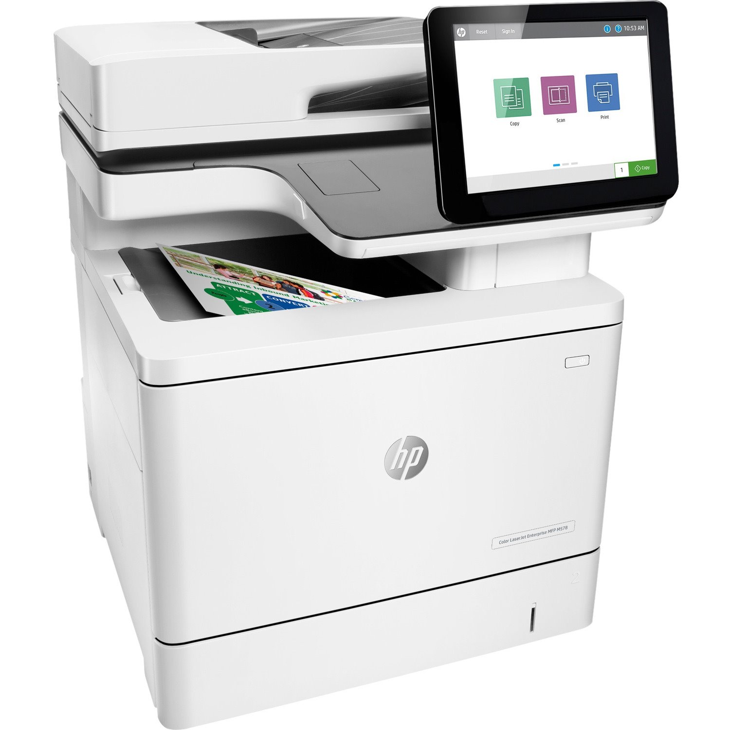 HP LaserJet Enterprise M578dn Laser Multifunction Printer - Colour