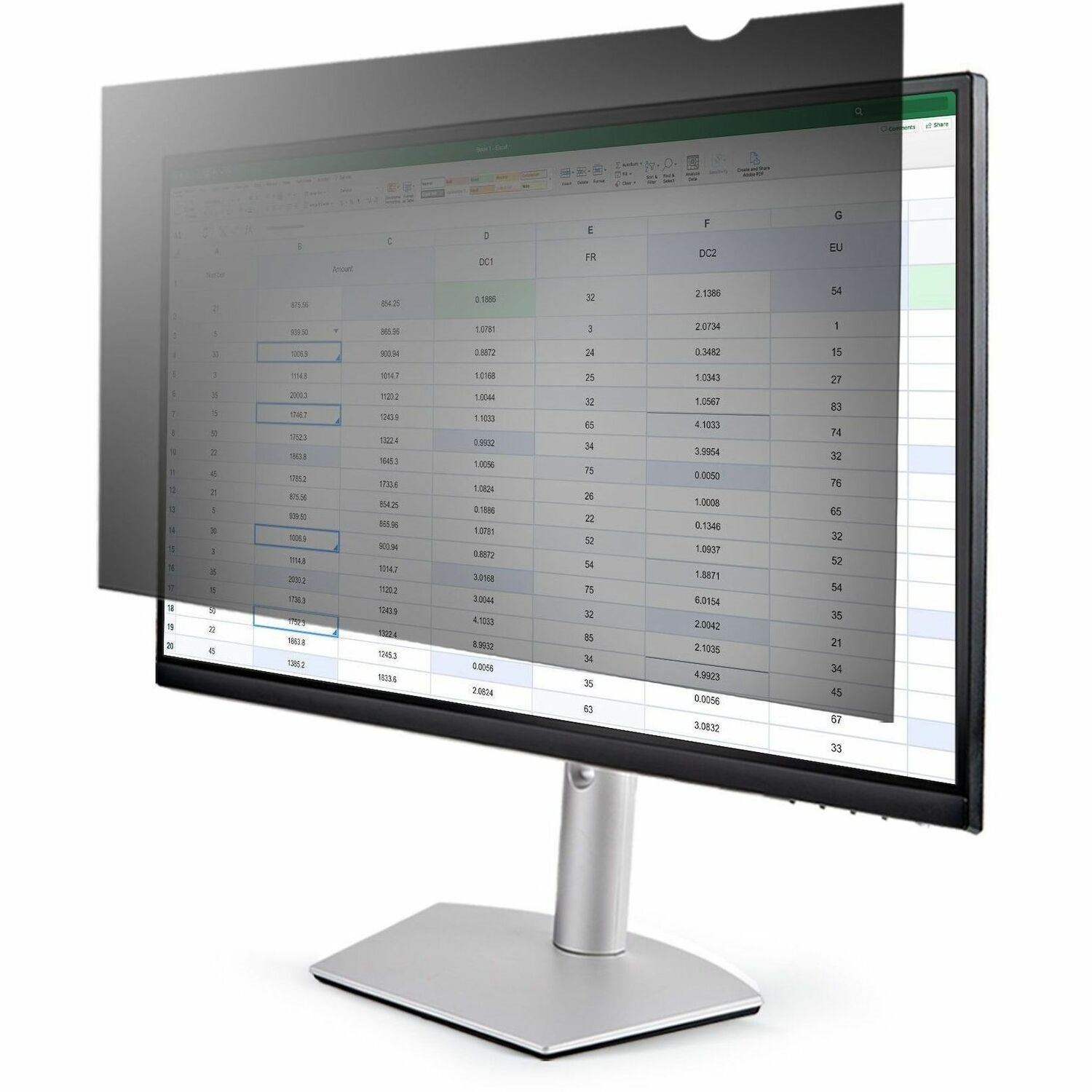 StarTech.com 28-inch 16:9 Computer Monitor Privacy Filter, Anti-Glare Privacy Screen w/51% Blue Light Reduction, +/- 30 deg. View Angle