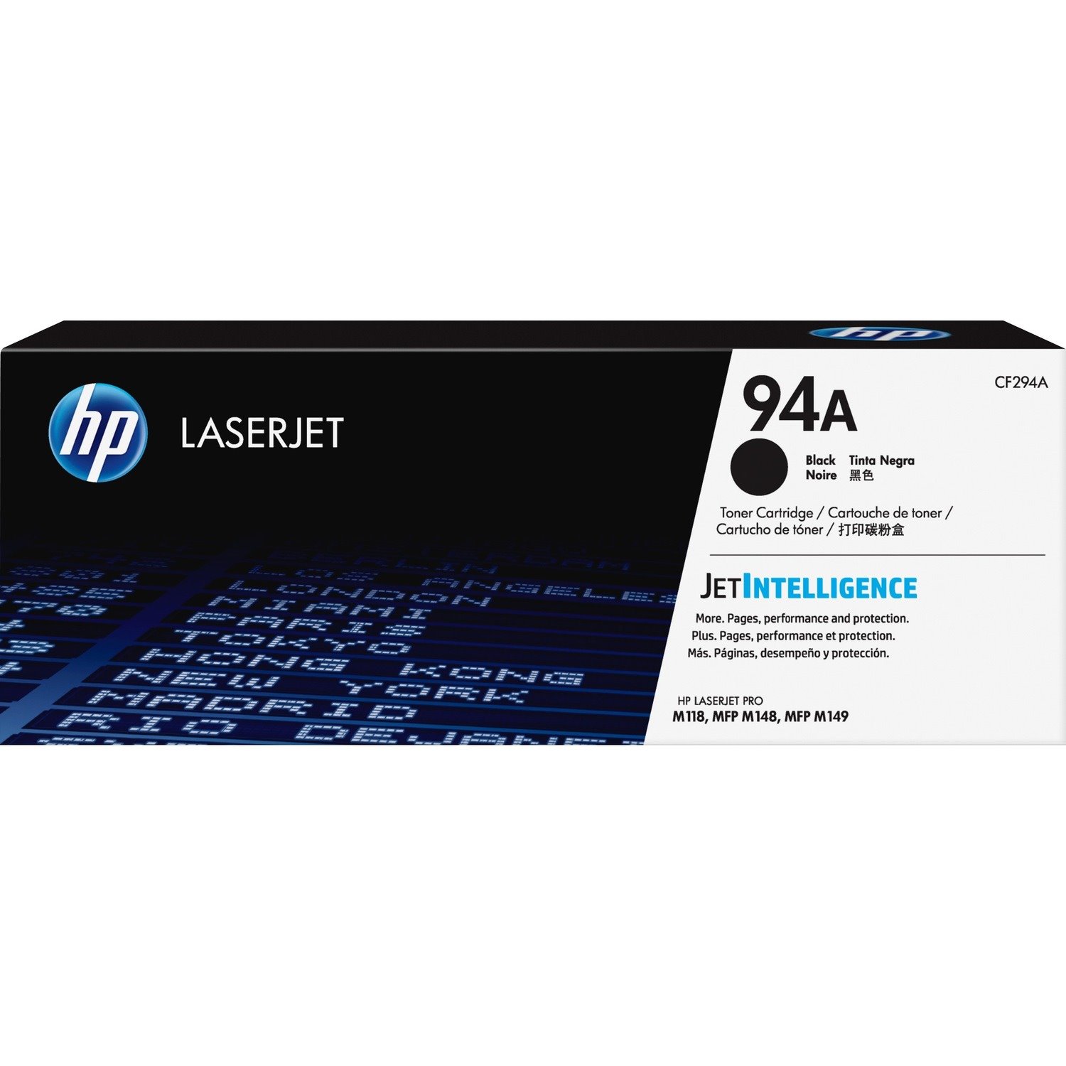 HP 94A Original Laser Toner Cartridge - Black - 1 Box