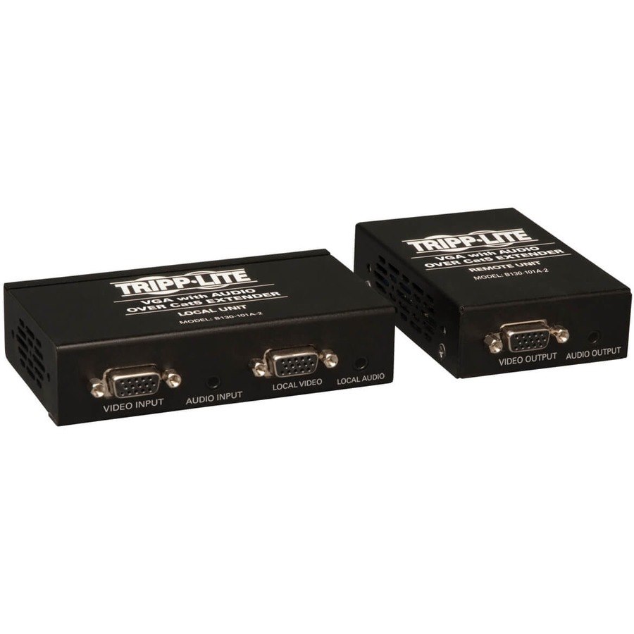 Eaton Tripp Lite Series VGA over Cat5/6 Extender Kit, Box-Style Transmitter/Receiver for Video/Audio, Up to 1000 ft. (305 m), TAA