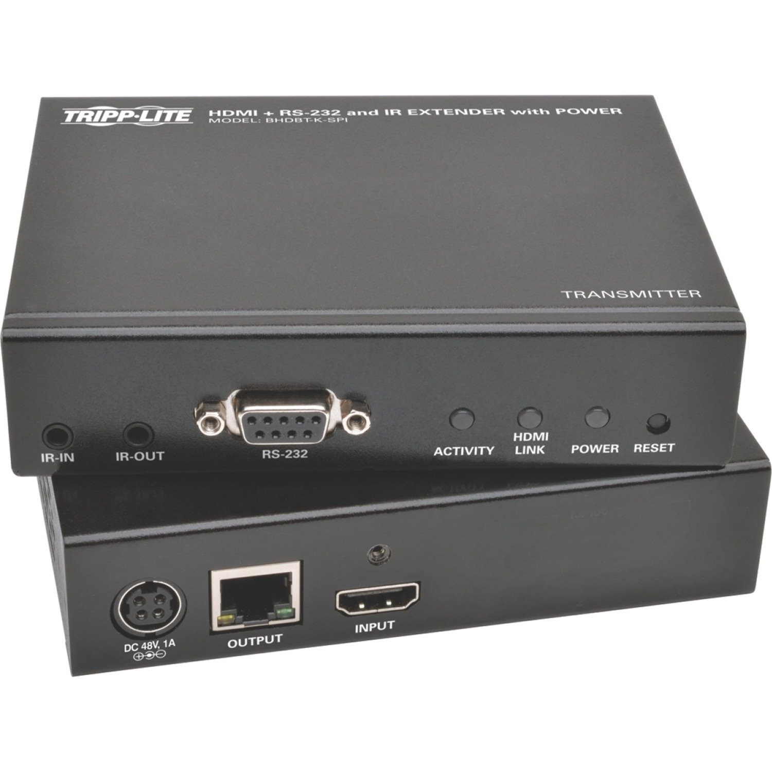 Tripp Lite by Eaton HDBaseT Class B (HDBaseT-Lite) HDMI over Cat5e/6/6a Extender Kit with Power, Serial & IR, 4K x 2K 30 Hz UHD / 1080p 60 Hz, Up to 230 ft. (70 m), TAA