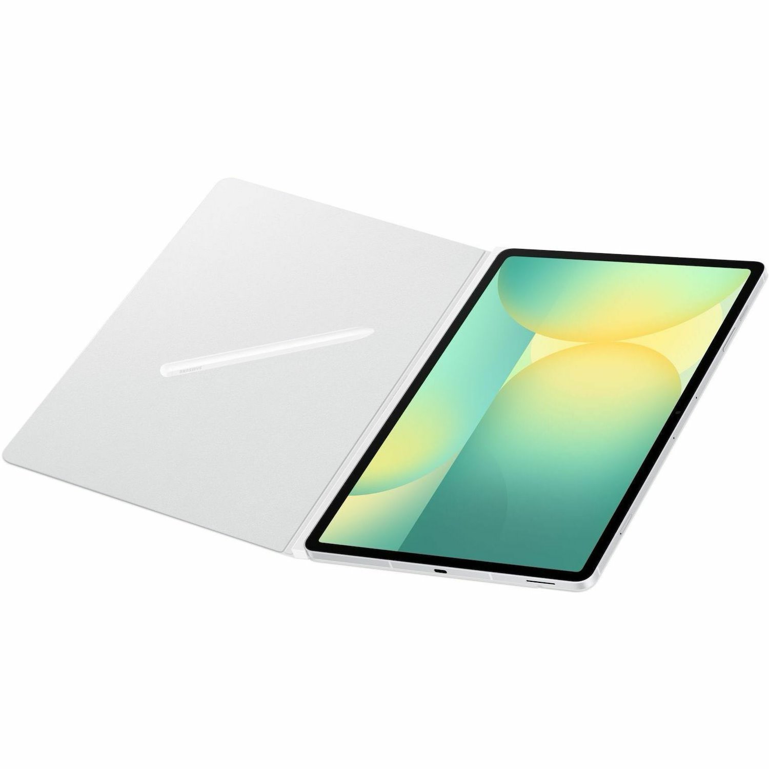 Samsung Book Cover Carrying Case (Book Fold) Samsung Galaxy Tab S10 FE+ Tablet - White