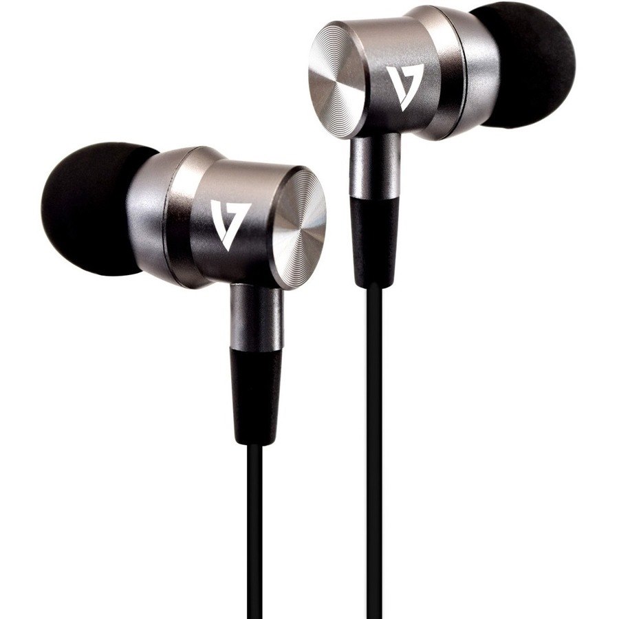 V7 Noise Isolating Stereo Earbuds with Inline Microphone