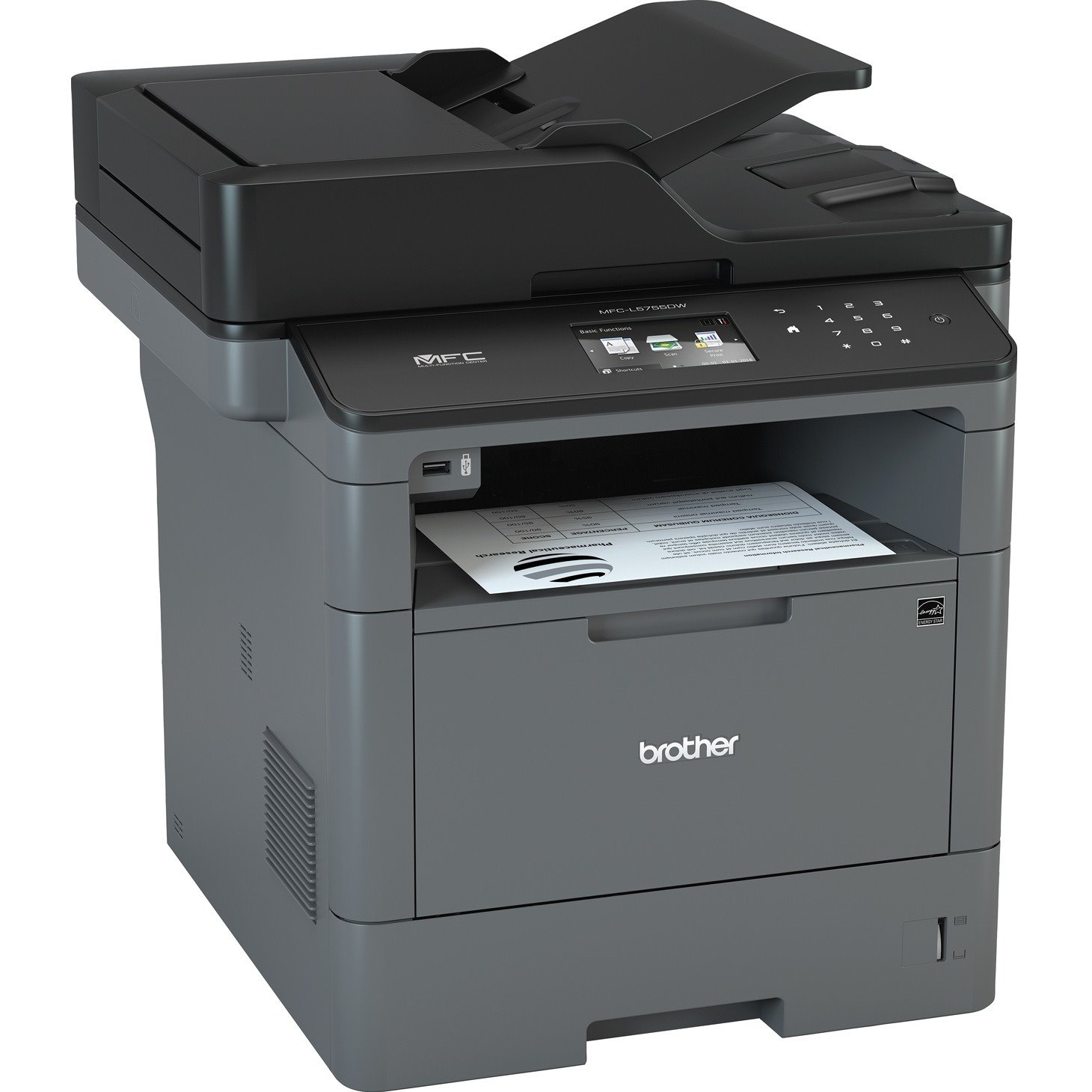 Brother MFCL5755DW Wireless Laser Multifunction Printer - Monochrome