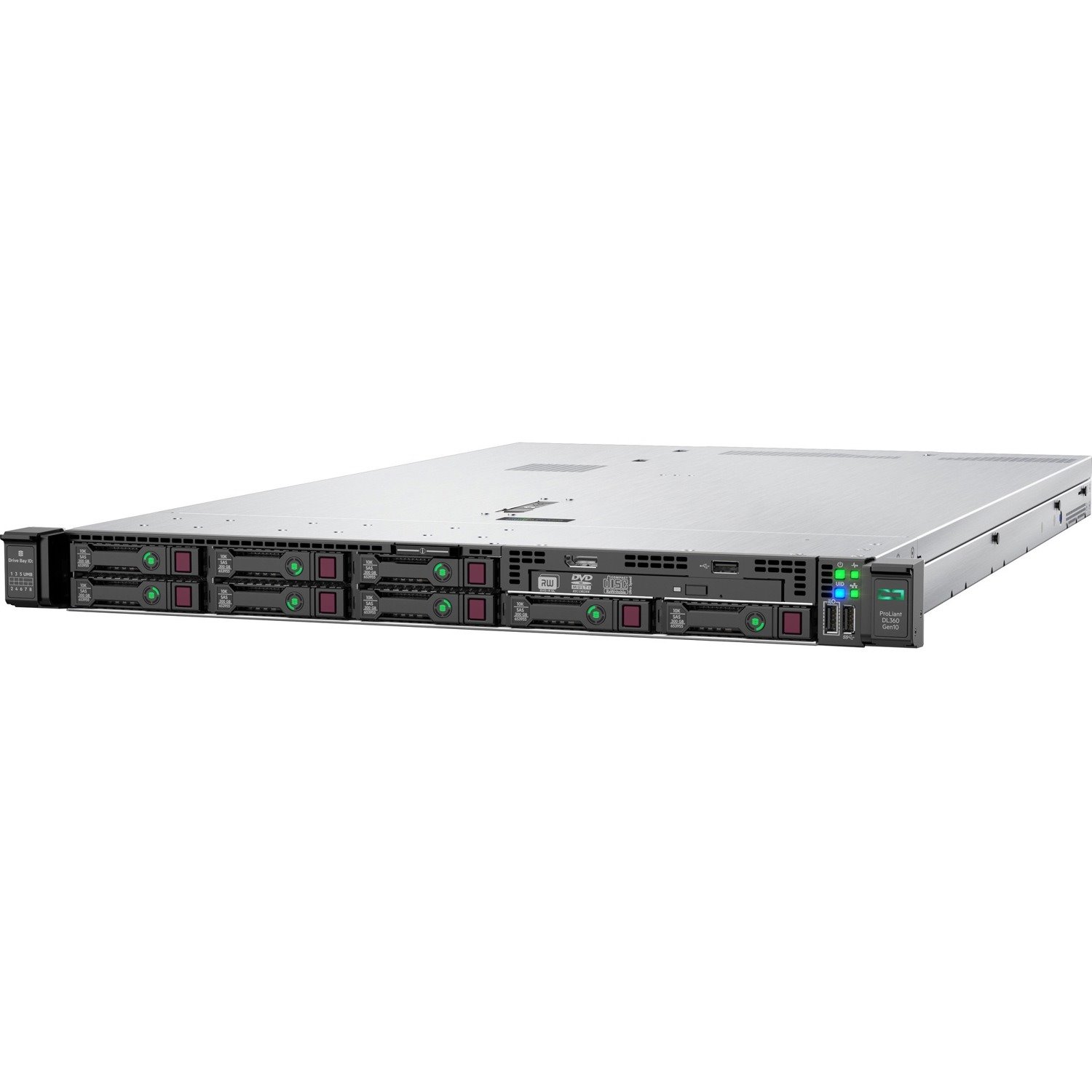 HPE ProLiant DL360 G10 1U Rack Server - 1 x Intel Xeon Silver 4215R 3.20 GHz - 32 GB RAM - Serial ATA, 12Gb/s SAS Controller