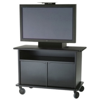 ClearOne Wood Series, Single Plasma Cart With Rack Rail
