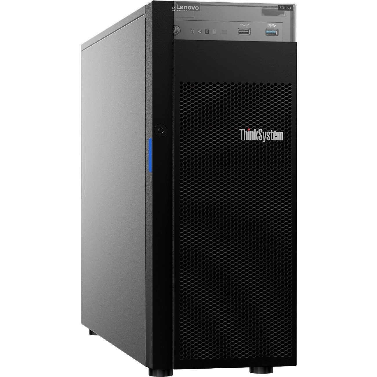 Lenovo ThinkSystem ST250 7Y45A01UAU 4U Tower Server - 1 Xeon E-2176G 3.70 GHz - 16 GB RAM - Serial ATA/600 Controller