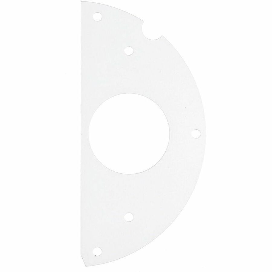 Hubbell Premise Wiring Recessed 6" Series, Sub Plate, 50% Right Side, (1) 1.60" Receptacle Opening