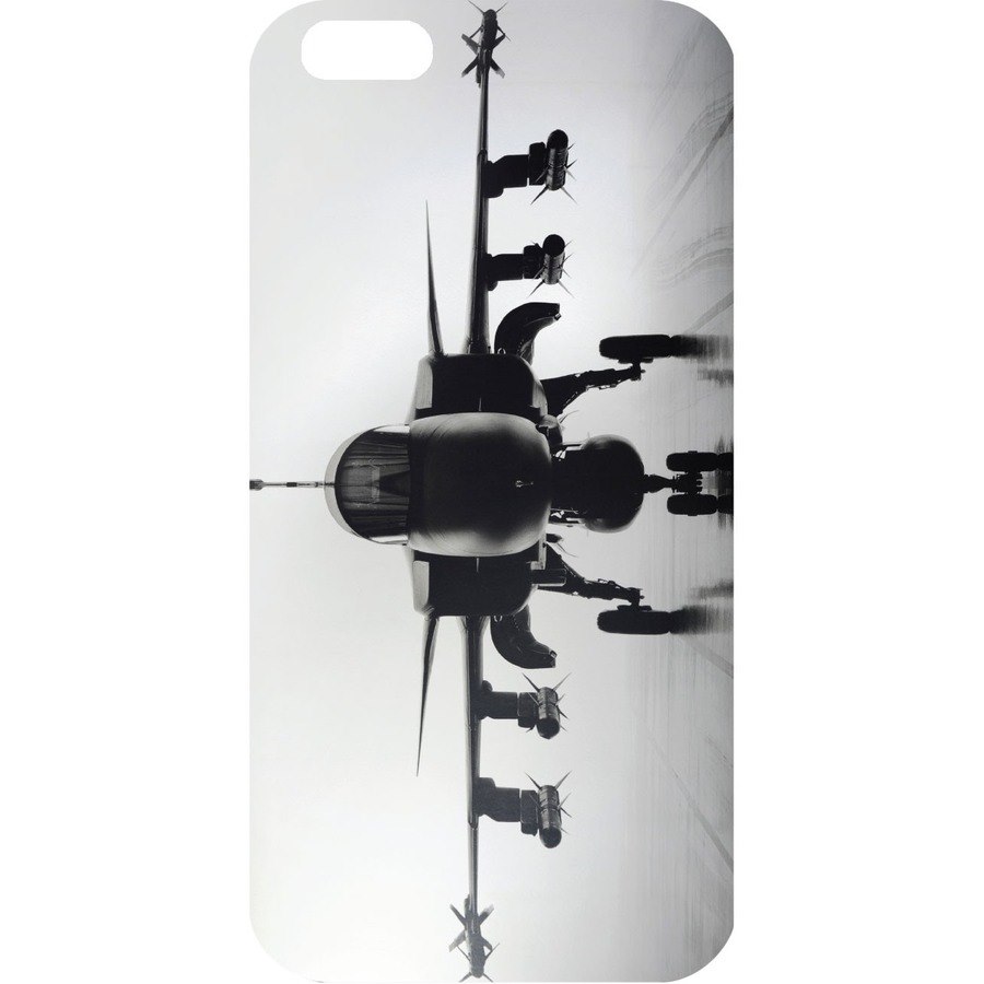 OTM iPhone 6 White Glossy Case Rugged Collection, Airplane