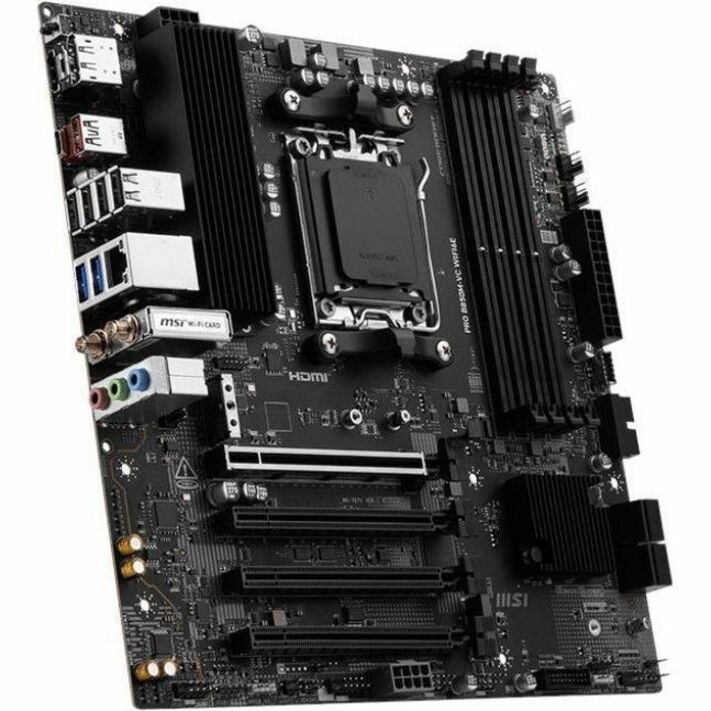 MSI Pro PRO B850M-VC WIFI6E Gaming Desktop Motherboard - AMD B850 Chipset - Socket AM5 - Micro ATX