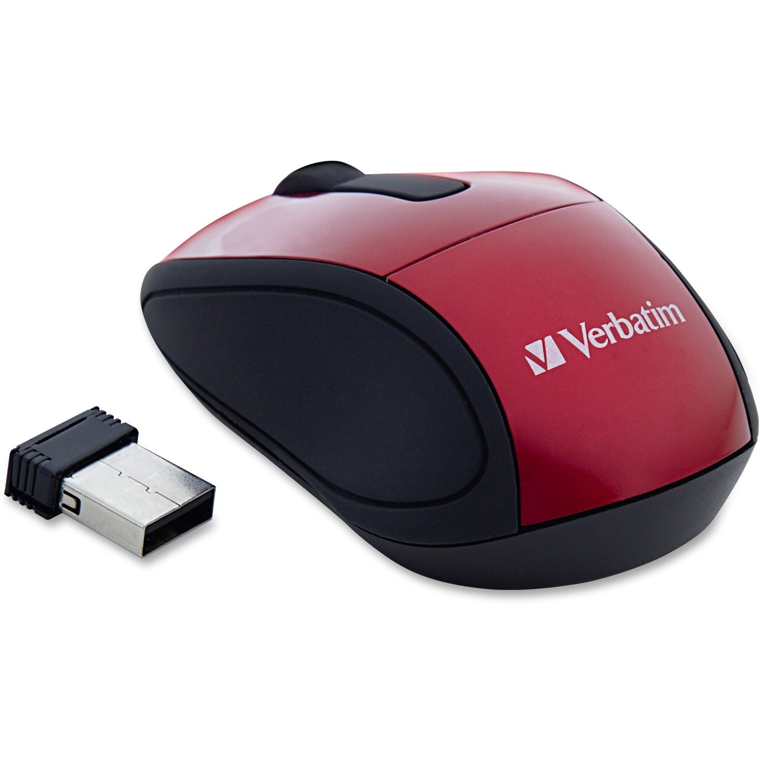 Verbatim Wireless Mini Travel Optical Mouse - Red