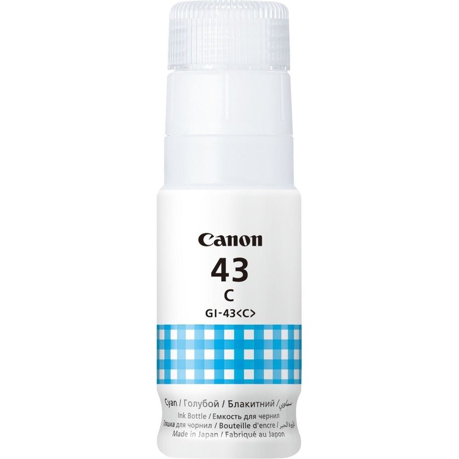 Canon GI-43C Refill Ink Bottle - Cyan - Inkjet