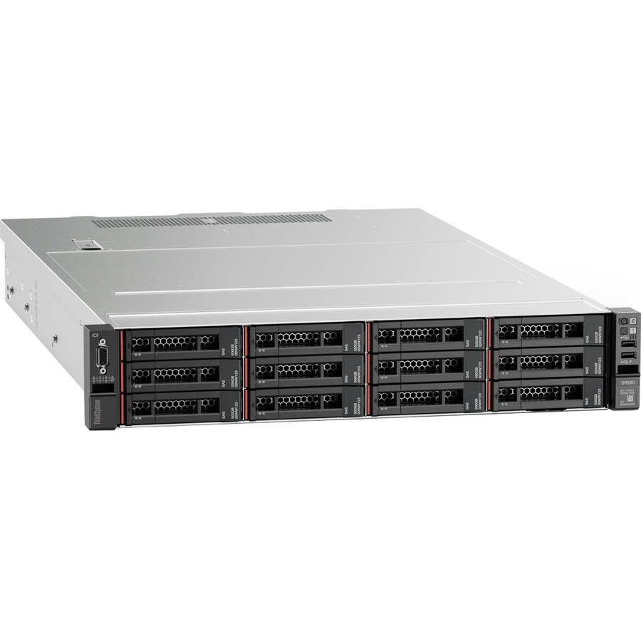 Lenovo ThinkSystem SR590 7X99A03KAU 2U Rack Server - 1 Xeon Bronze 3106 1.70 GHz - 16 GB RAM - 12Gb/s SAS, Serial ATA/600 Controller