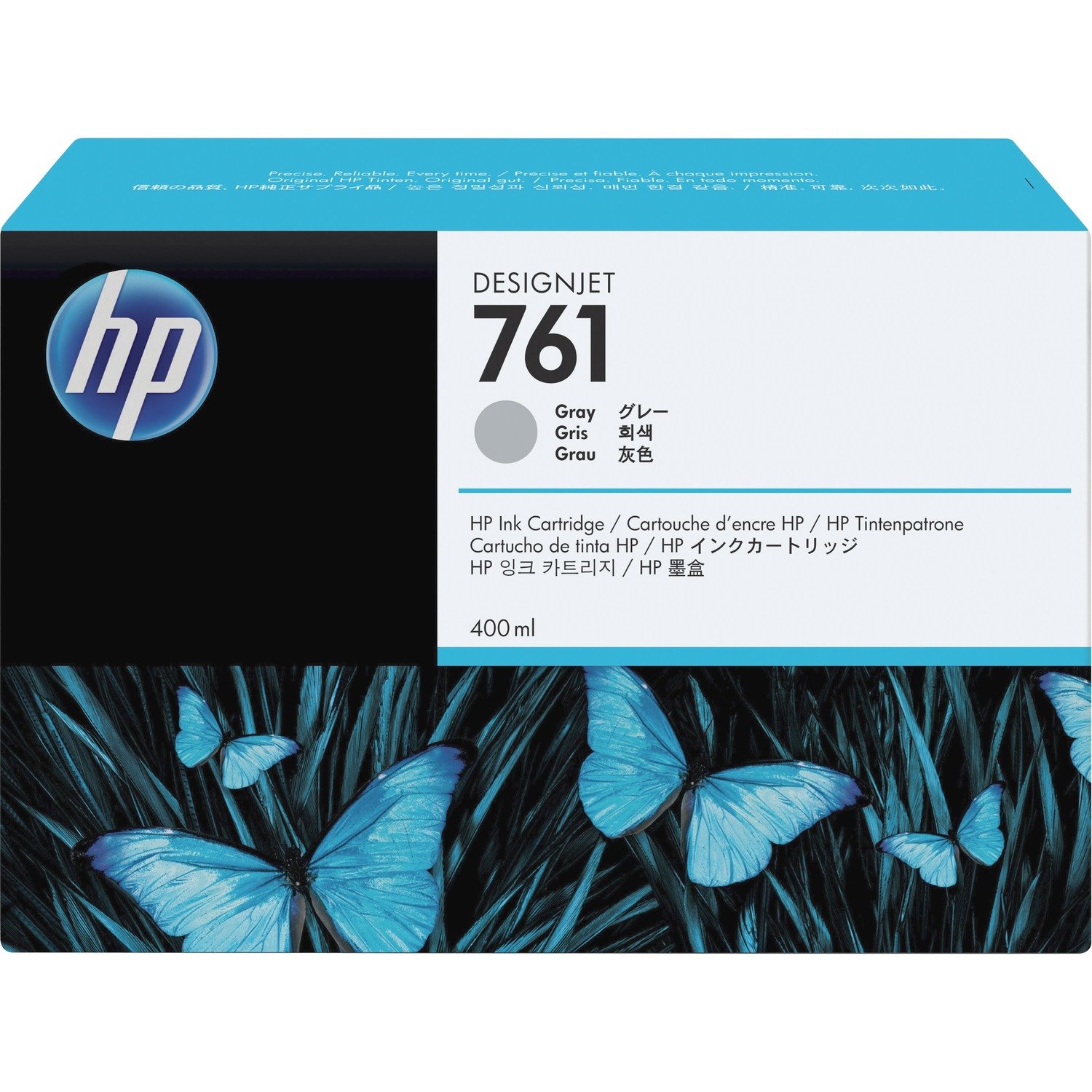 HP 761 (CM995A) Original Inkjet Ink Cartridge - Single Pack - Grey - 1 Each