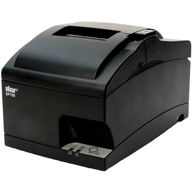 Star Micronics Dot Matrix Printer SP742ME GRY US - Ethernet - Gray - Receipt Printer - 4.7 Lines Per Second - Carbon Copy Printing - Auto Cutter