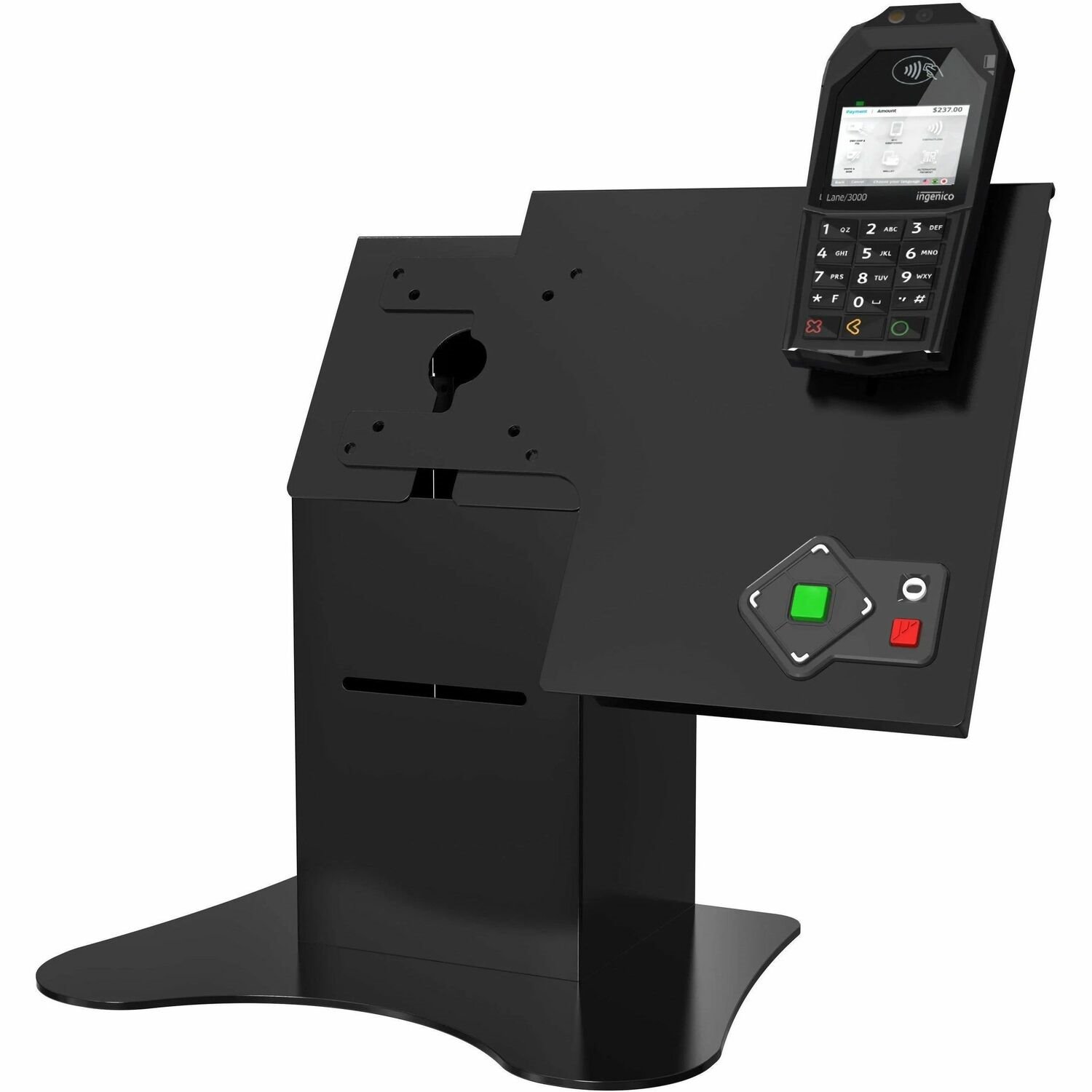 CTA Digital Desk Mount for Printer, Receipt Printer, Card Reader, Monitor, Tablet - Landscape/Portrait