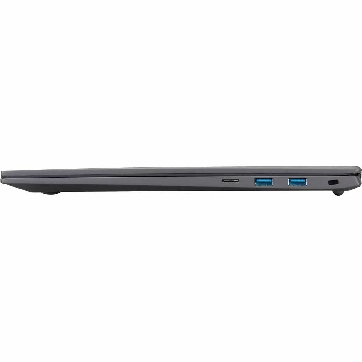LG gram 17Z90S-V.APC8U1 17" Notebook - WQXGA - 60 Hz - Intel Core Ultra 7 155H - Intel Evo Platform - 32 GB - 1 TB SSD - Charcoal Gray