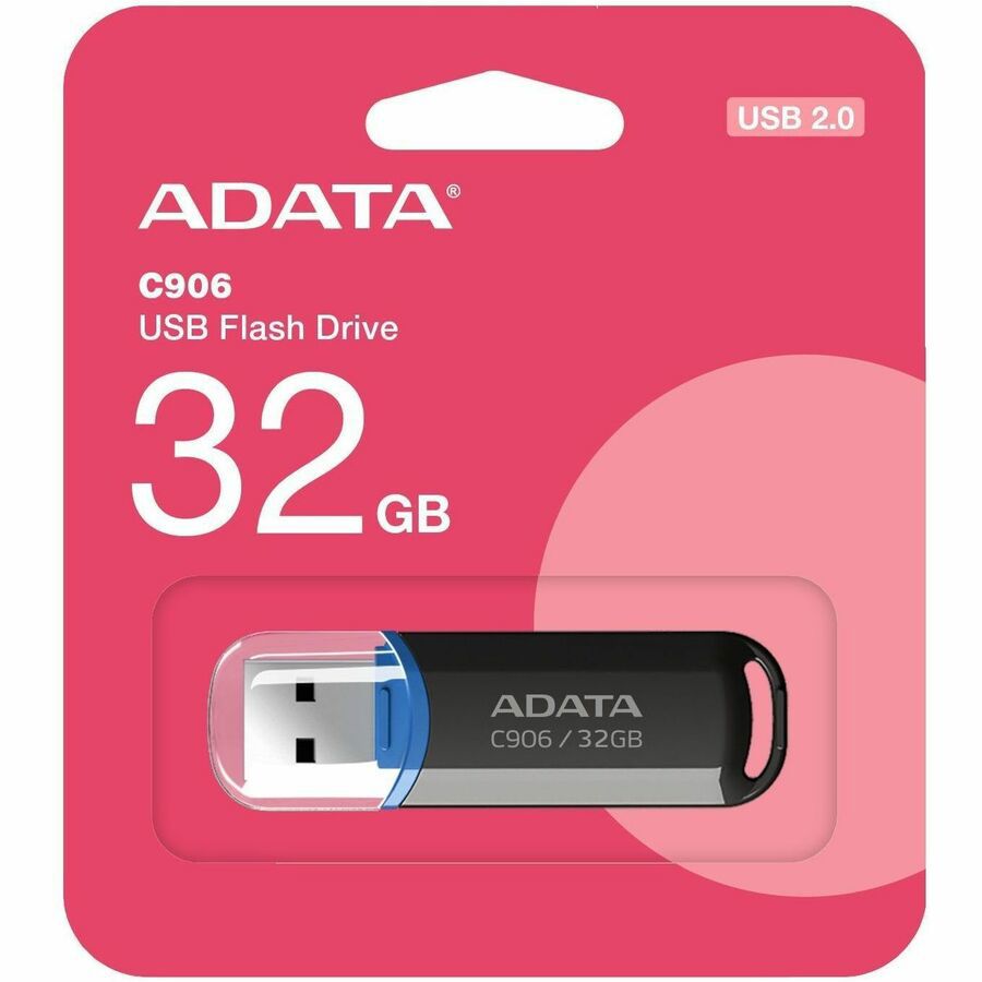 Adata Classic C906 32 GB USB 2.0 Flash Drive - Black