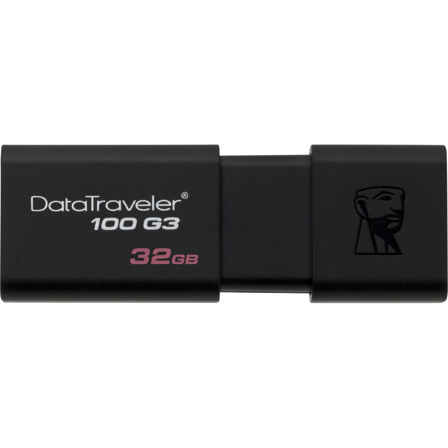 Kingston DataTraveler 100 G3 32 GB USB 3.0 Flash Drive - Black