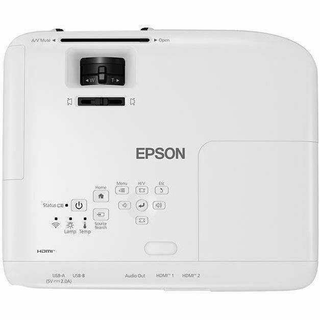 Epson EH-TW850 3LCD Projector - 16:9 - Portable - White