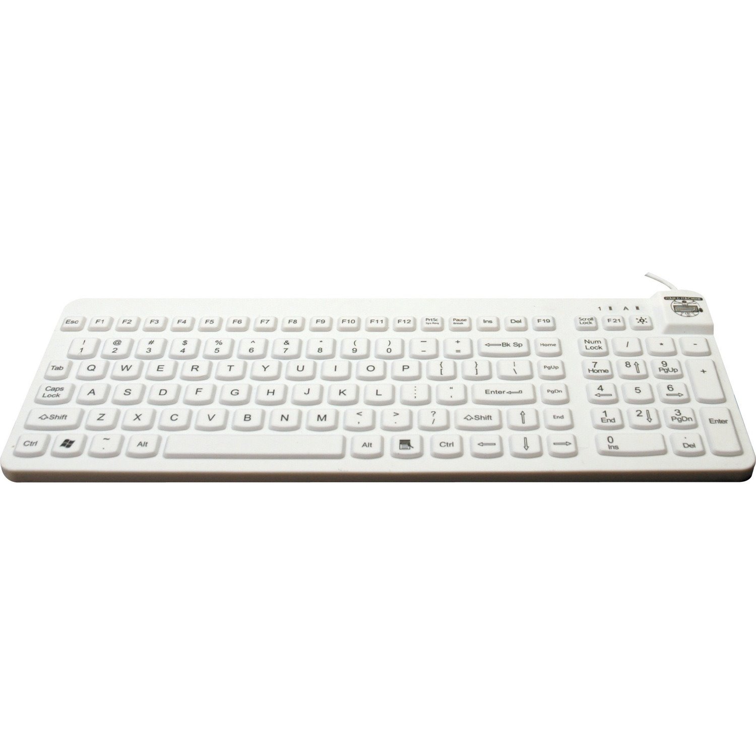 Man & Machine Premium Full Size Waterproof Disinfectable Keyboard