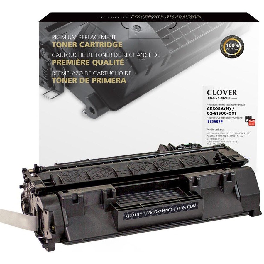 Clover Imaging Remanufactured MICR Toner Cartridge for HP CE505A, TROY 02-81500-001
