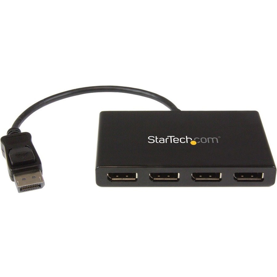 StarTech.com 4-Port DisplayPort 1.2 Splitter, DisplayPort to 4x DP Multi-Monitor Adapter, Quad 1080p 60Hz Computer MST Hub, Windows Only~4-Port Multi Monitor Adapter, DisplayPort 1.2 MST Hub, 4x 1080p, DP Video Splitter for Extended Desktop Mode, Windows Only