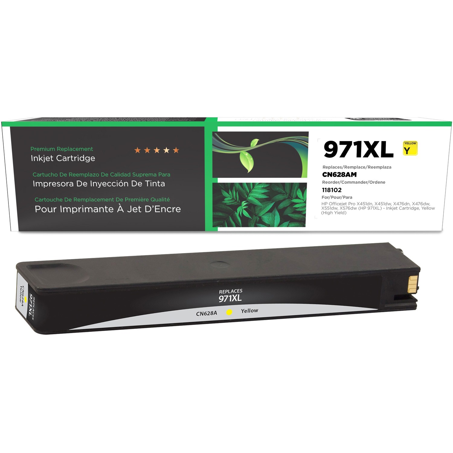 Clover Imaging Remanufactured High Yield Yellow Ink Cartridge for HP 971XL ( CN628AM)