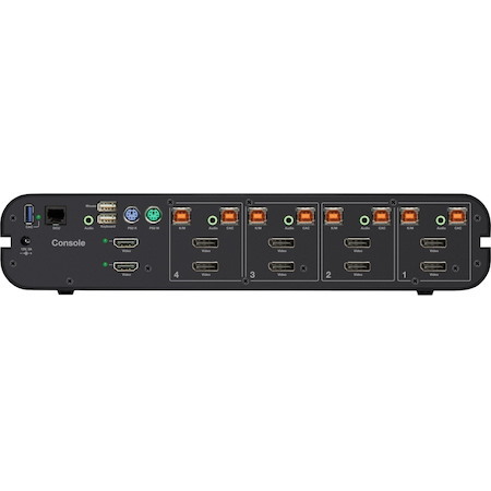 Belkin Advanced Secure Ultra High Def Dual-Head KVM Switch; 4-Port Plus