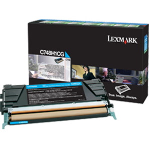 Lexmark Original High Yield Laser Toner Cartridge - Cyan - 1 Each