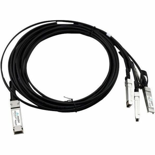 Axiom 40GBASE-CR4 QSFP+ to 4 10GBASE-CU SFP+ Passive DAC Cisco Compatible 0.5m